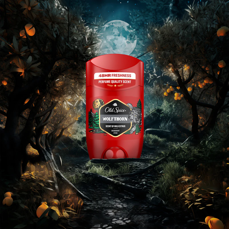 Desodorante em bastão Old Spice Wolfthorn para homens