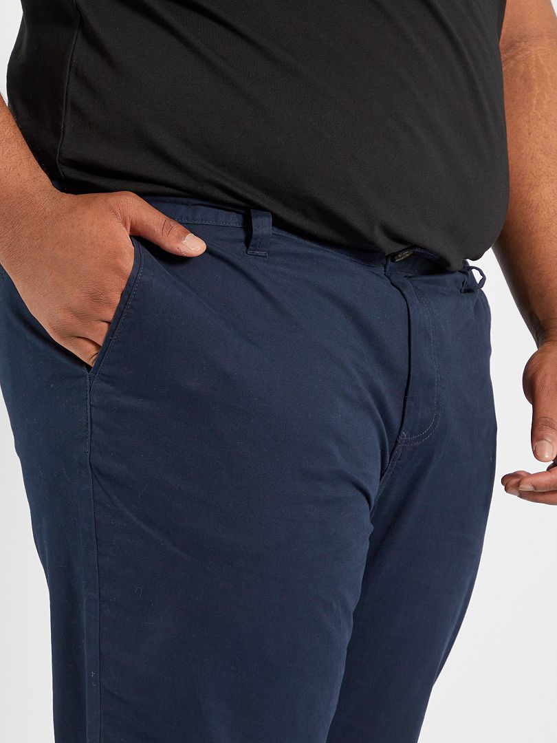 Calça chino reta L30 - azul