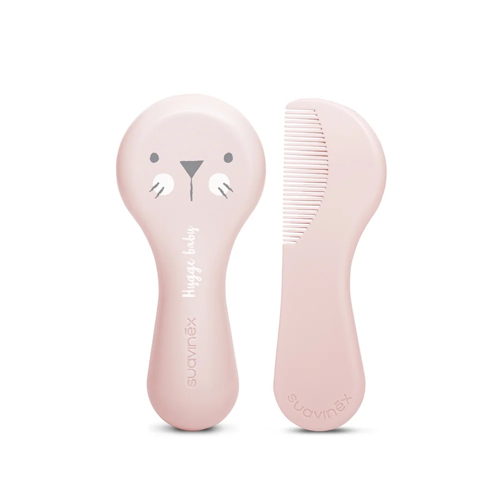 Conjunto de escova e pente Suavinex branco