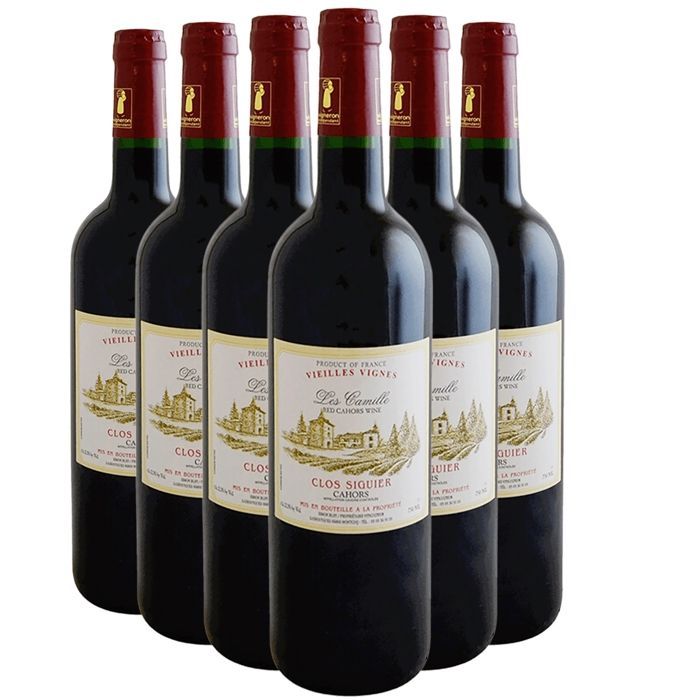 Clos Siguier Cahors Vieilles Vignes Les Camille 2018 - Vin Rouge du Sud-Ouest (6x75cl)