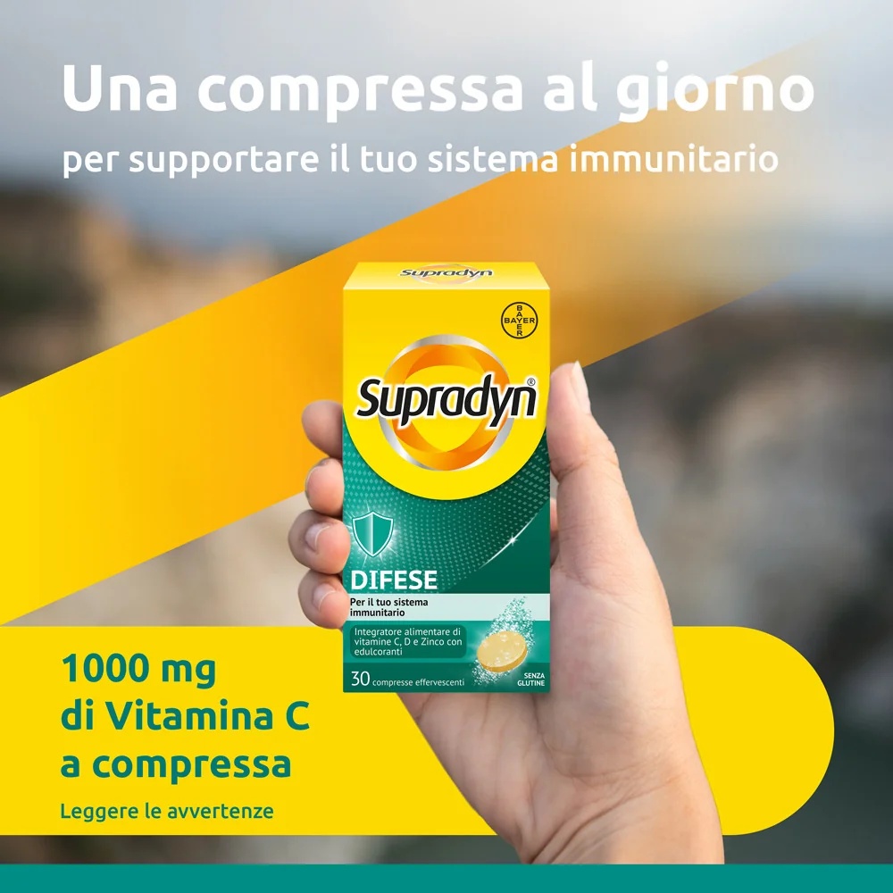 SUPRADYN Supradyn Defenses 30 comprimidos efervescentes Vitaminas C, D e zinco