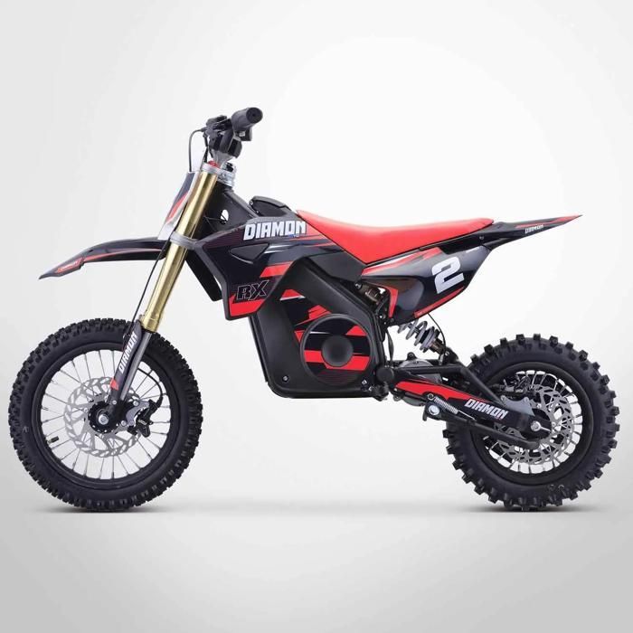 Barne elektrisk motorsykkel 1300W / ORION 1300W motocrosssykkel / 12/10 / 2021-utgave / Rød