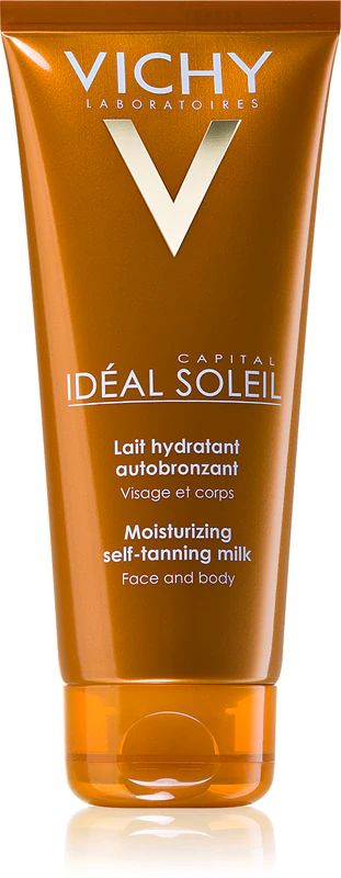 Leite autobronzeador hidratante Vichy Capital Soleil para rosto e corpo