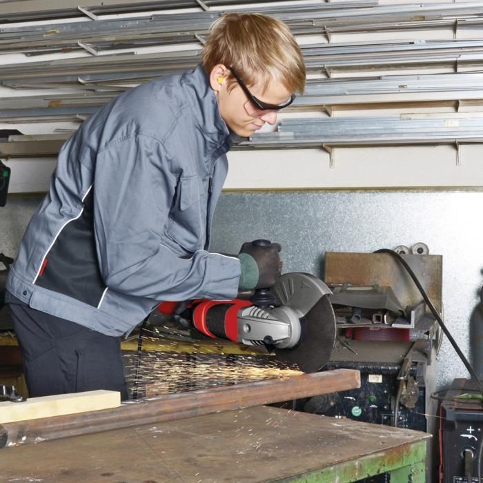 Einhell Meuleuse d'angle Ø230mm TE-AG 230/2000 (2000 W, Capot de protection, Poignée ergonomique) Livré avec poignée supplémentaire