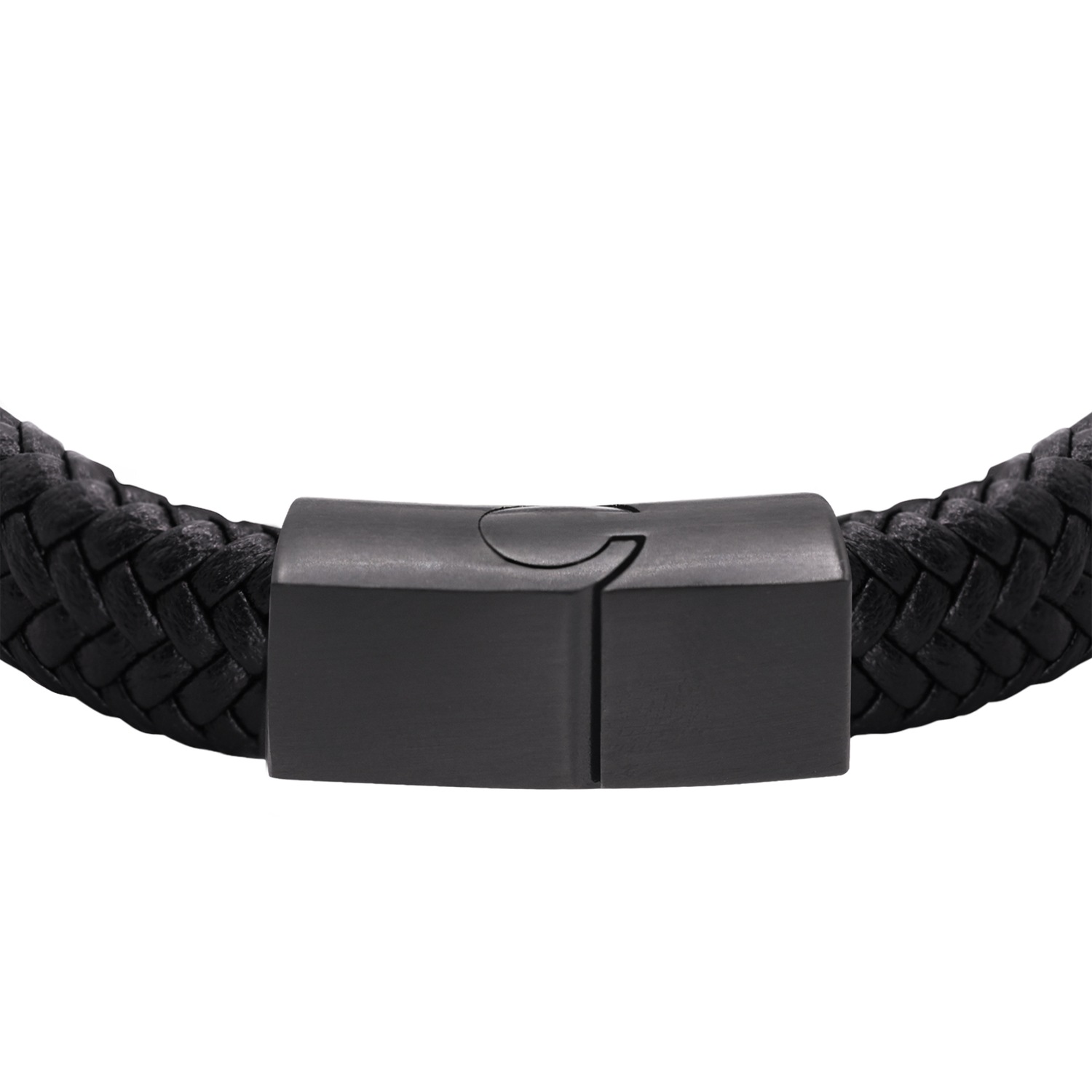 Heideman Bracelet en cuir Nelio noir
