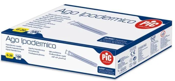 PiC Solution Hypodermic, Igły podskórne, 0,9x25mm