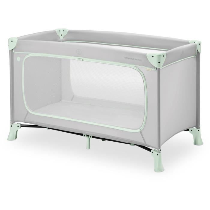 Lit de voyage - HAUCK - DREAM N PLAY PLUS - 60 x 120 cm - Dès la naissance - Pliable - Dusty Mint