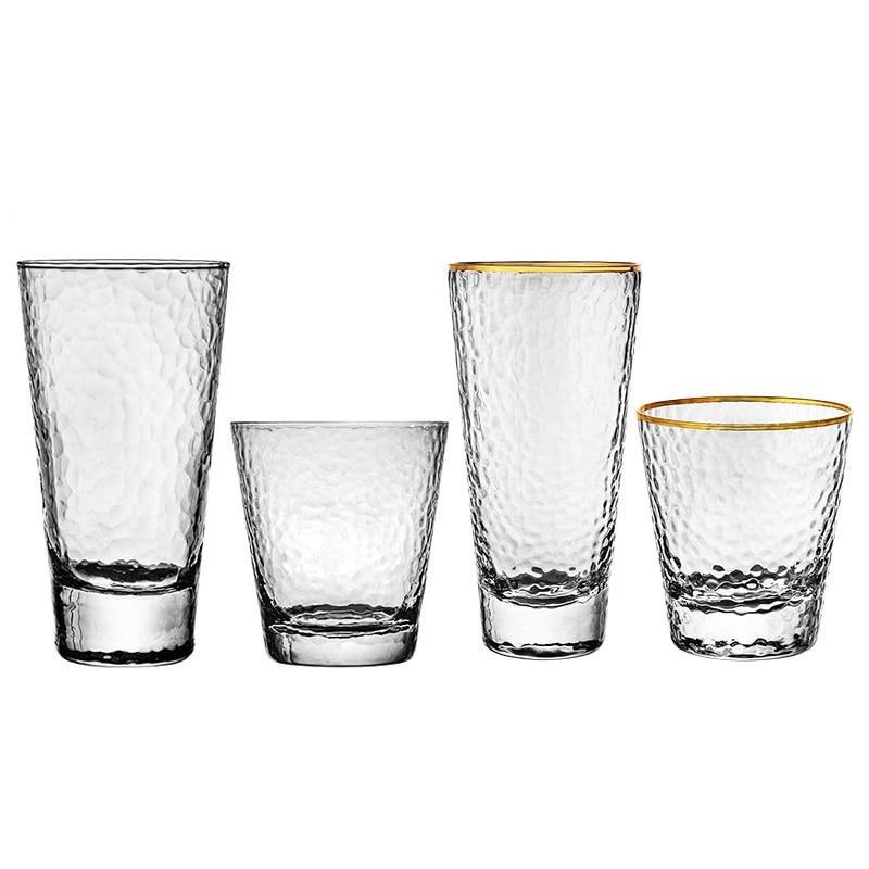 Kreativ gehämmertes Glas, Saftglas, Wasserglas, Cocktailglas, Whiskyglas