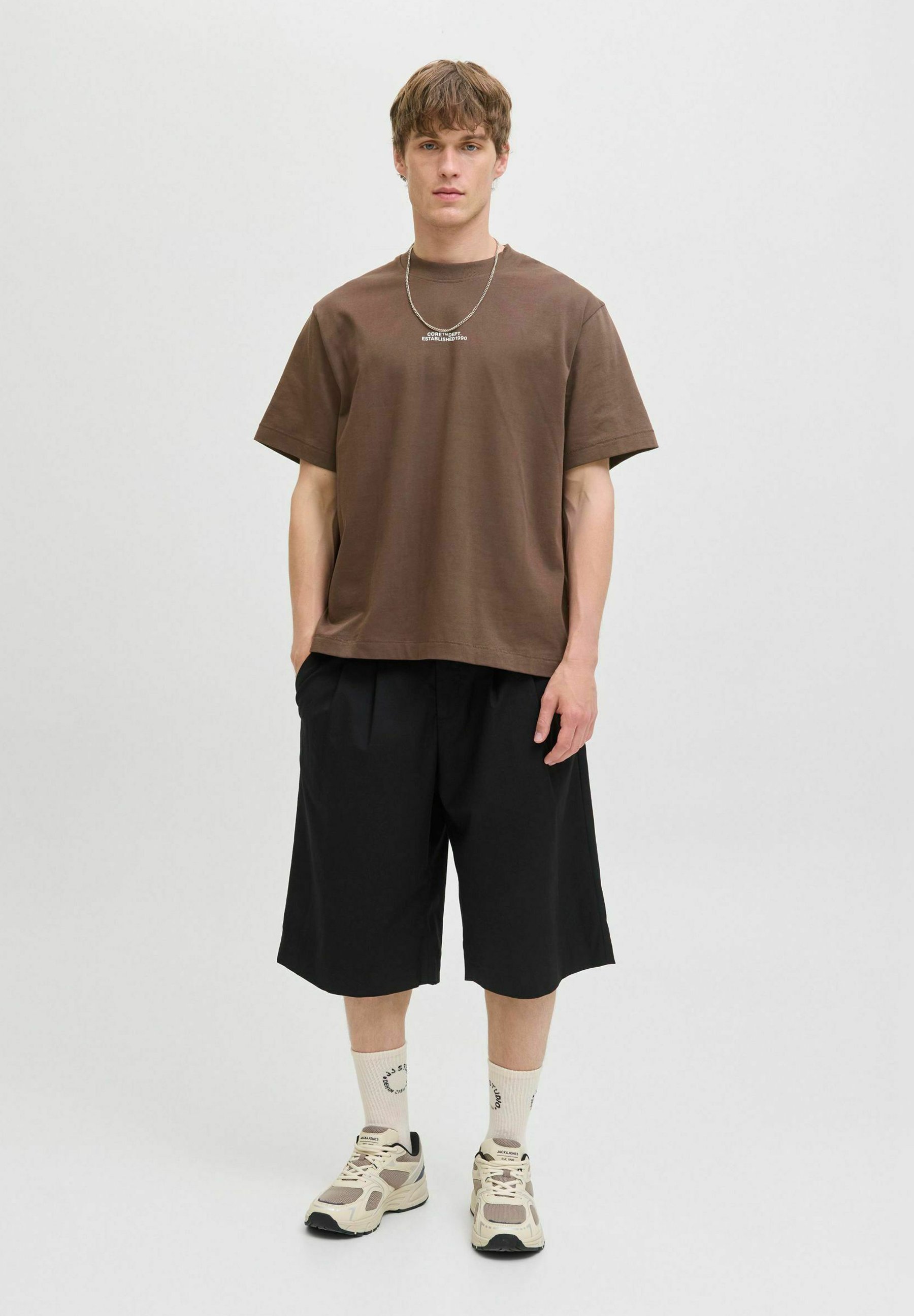 Jack & Jones T-skjorte med print - seal brown