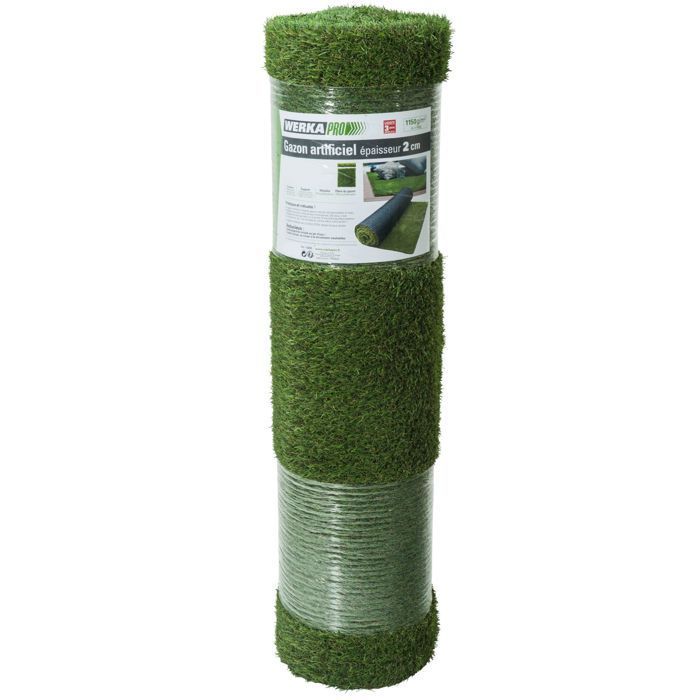 Gazon synthétique 2 cm WERKA PRO 1 x 4 m (soit 4m²)