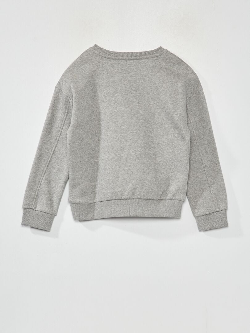 Fleece sweatshirt - GRIJS