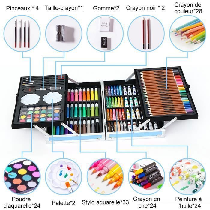 145-piece professional painting tool set with portable organizer