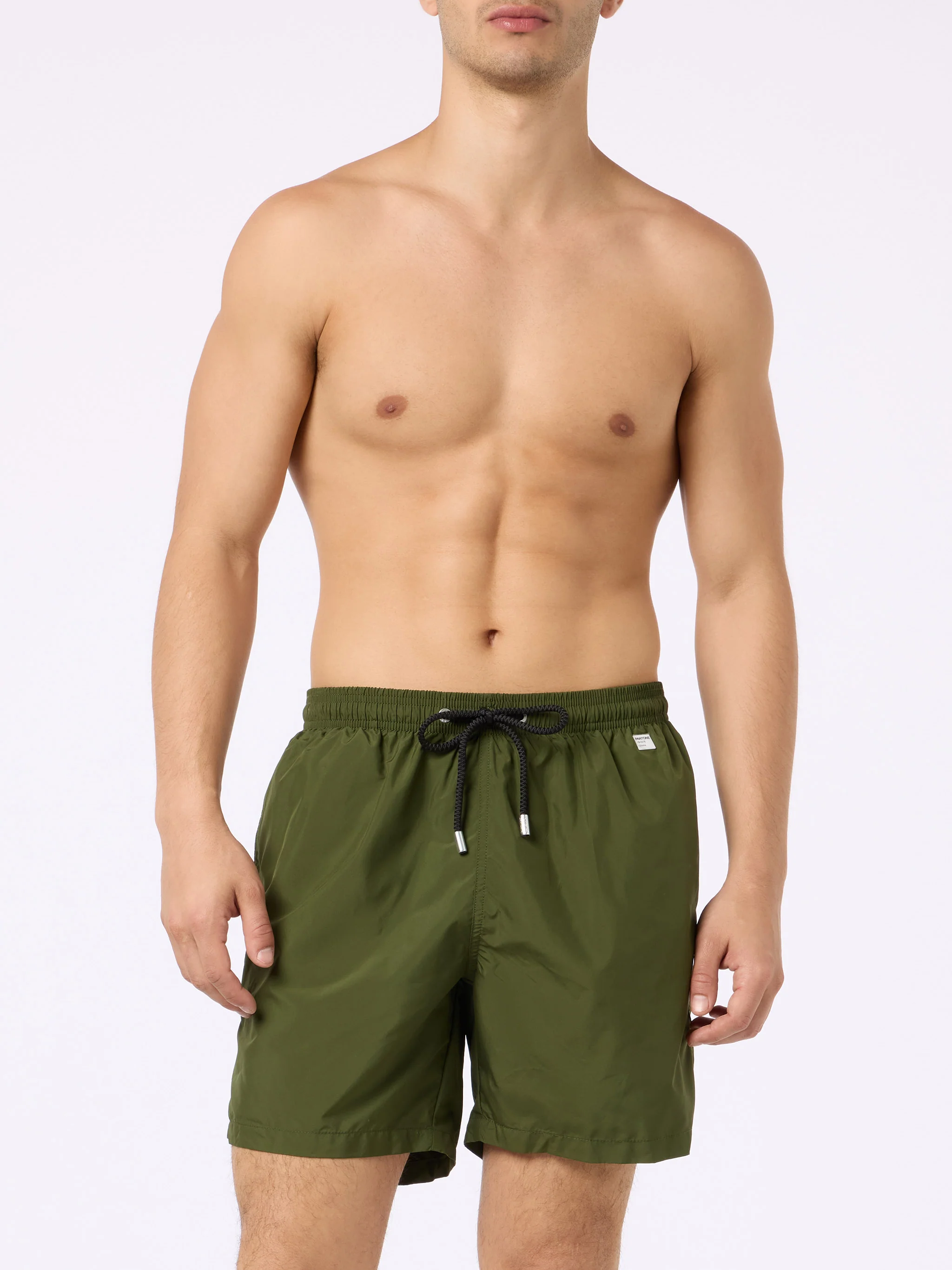 Pantone Collaboration Swim Shorts | Military Green | Quick-Drying | 100% Recycled Polyester | MC2 Saint Barth