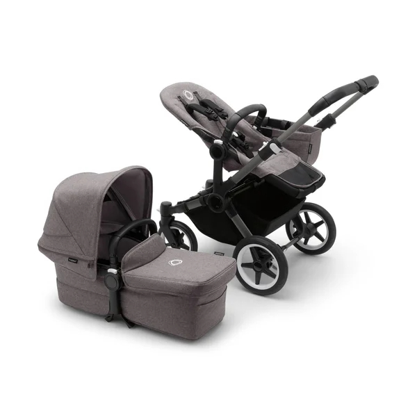 Bugaboo Donkey 5 Duo 2-in-1 kinderwagenset Grafiet/Gemengd Grijs, Gemengd Grijs