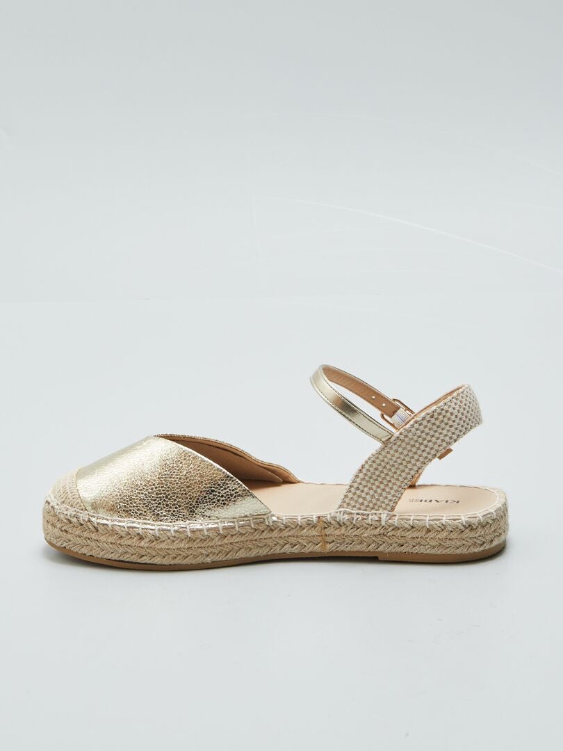 Sandálias Espadrille Fechadas - AMARELA