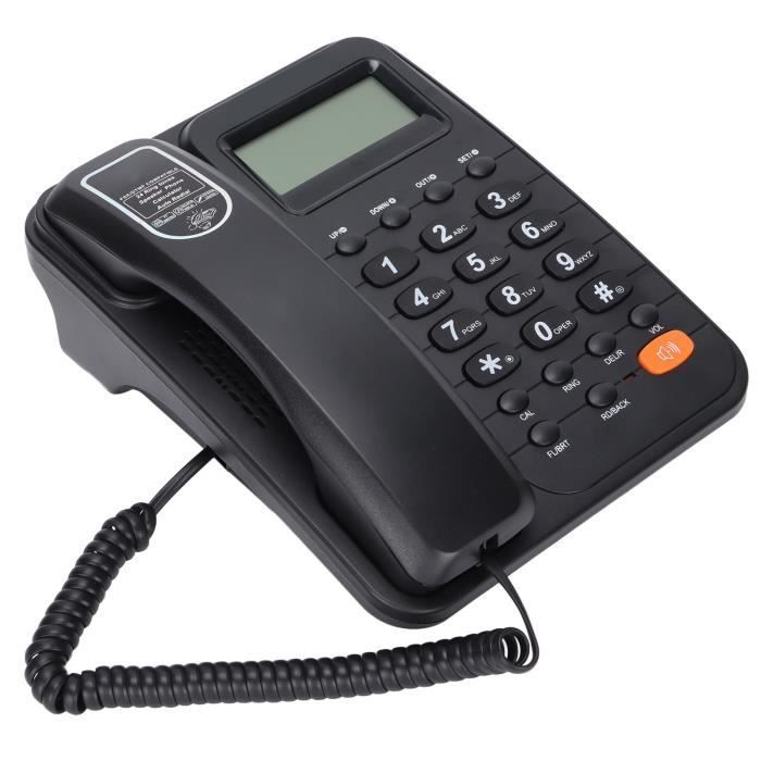 BEL-7423054986268 - KXT2029CID Teléfono fijo con cable para oficina, teléfono fijo con contestador automático, telefonía