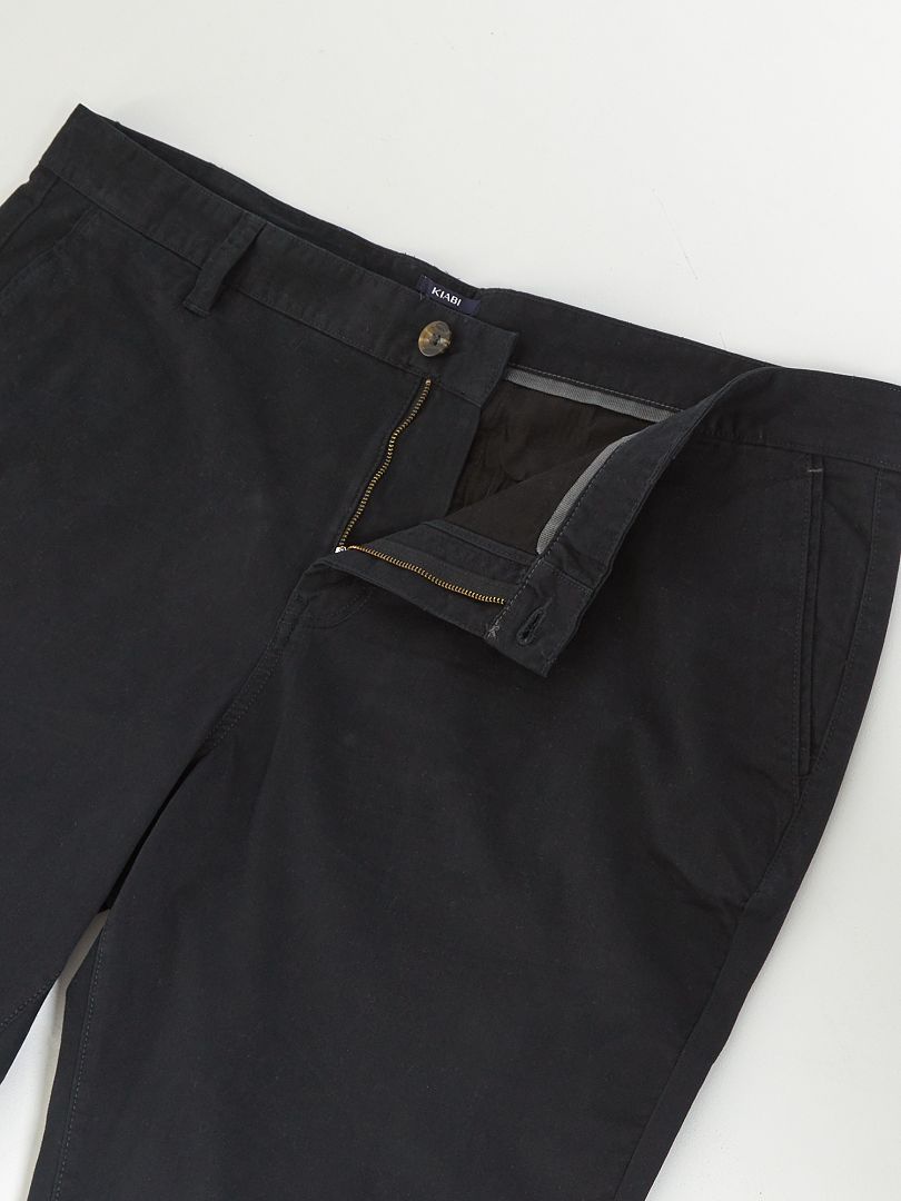 Calça chino regular tamanho L34 - Preta