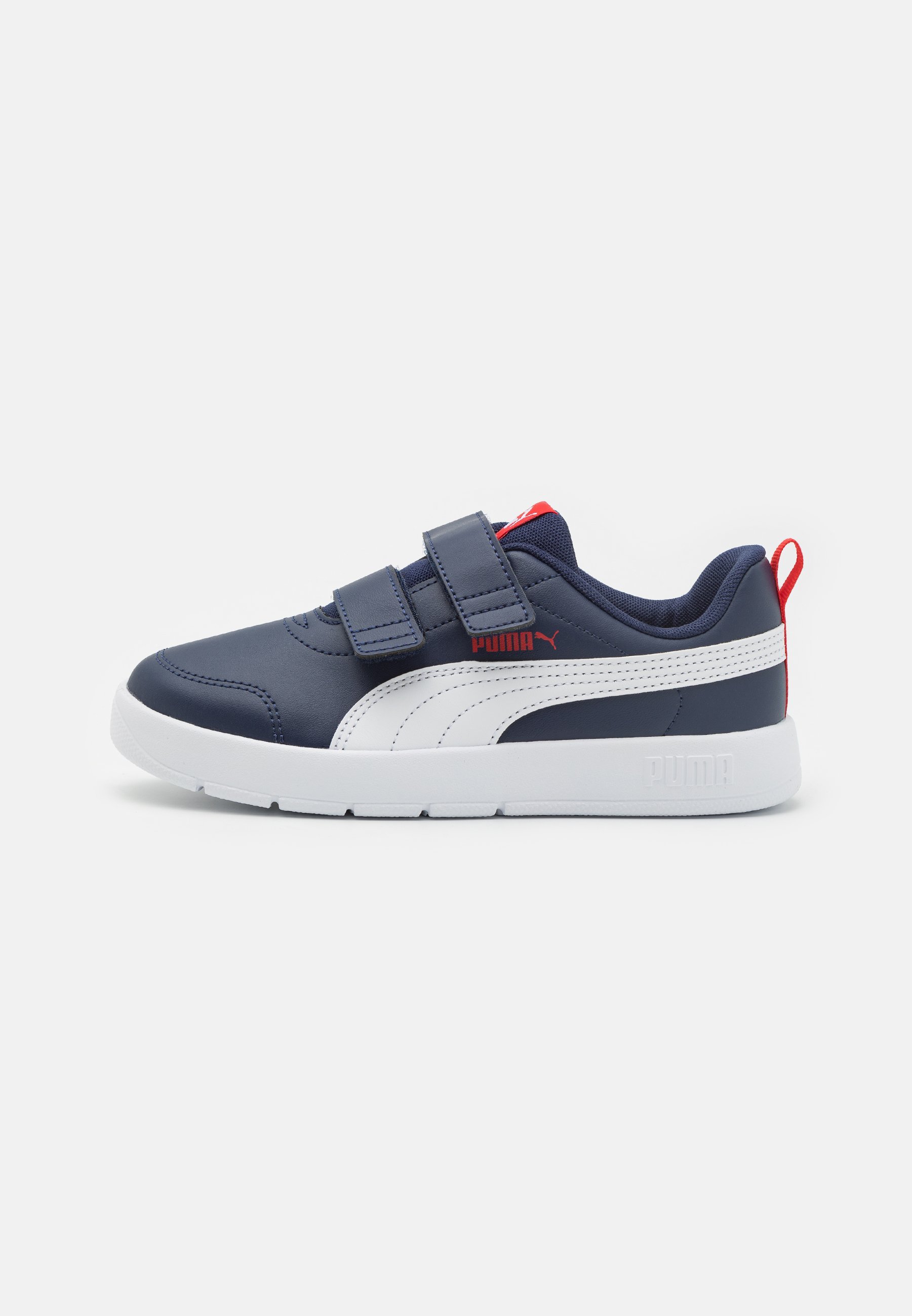 Puma COURTFLEX V3 UNISEX - Buty do biegania po asfalcie - granatowe/białe/czerwone