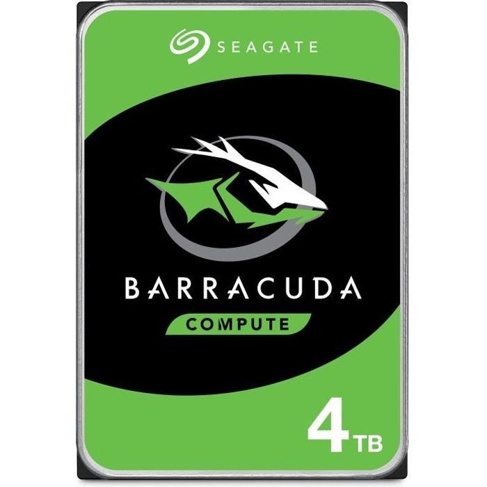 SEAGATE - Disco rigido interno HDD - BarraCuda - 4TB - 5400 RPM - 3,5