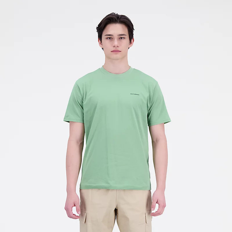 Camiseta masculina Essentials de algodão com estampa da fachada de uma cafeteria - CHIVE