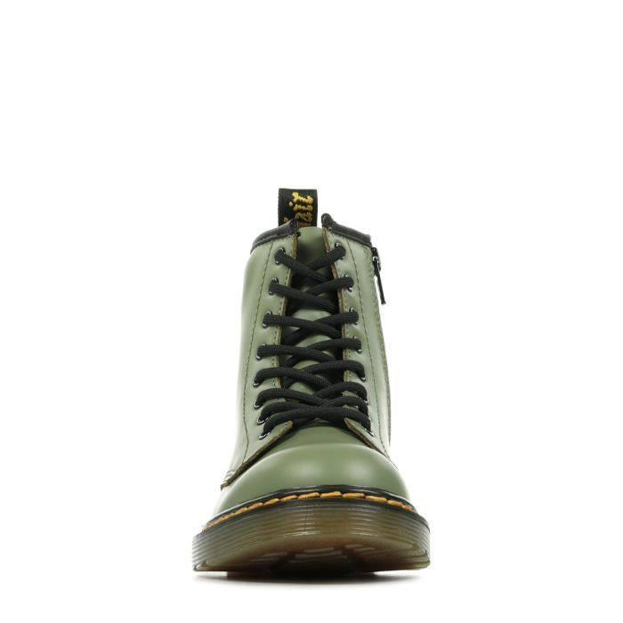 Stivali - DR MARTENS - 1460 J - Pelle Softy T - Cerniera laterale - Verde (Bambino)