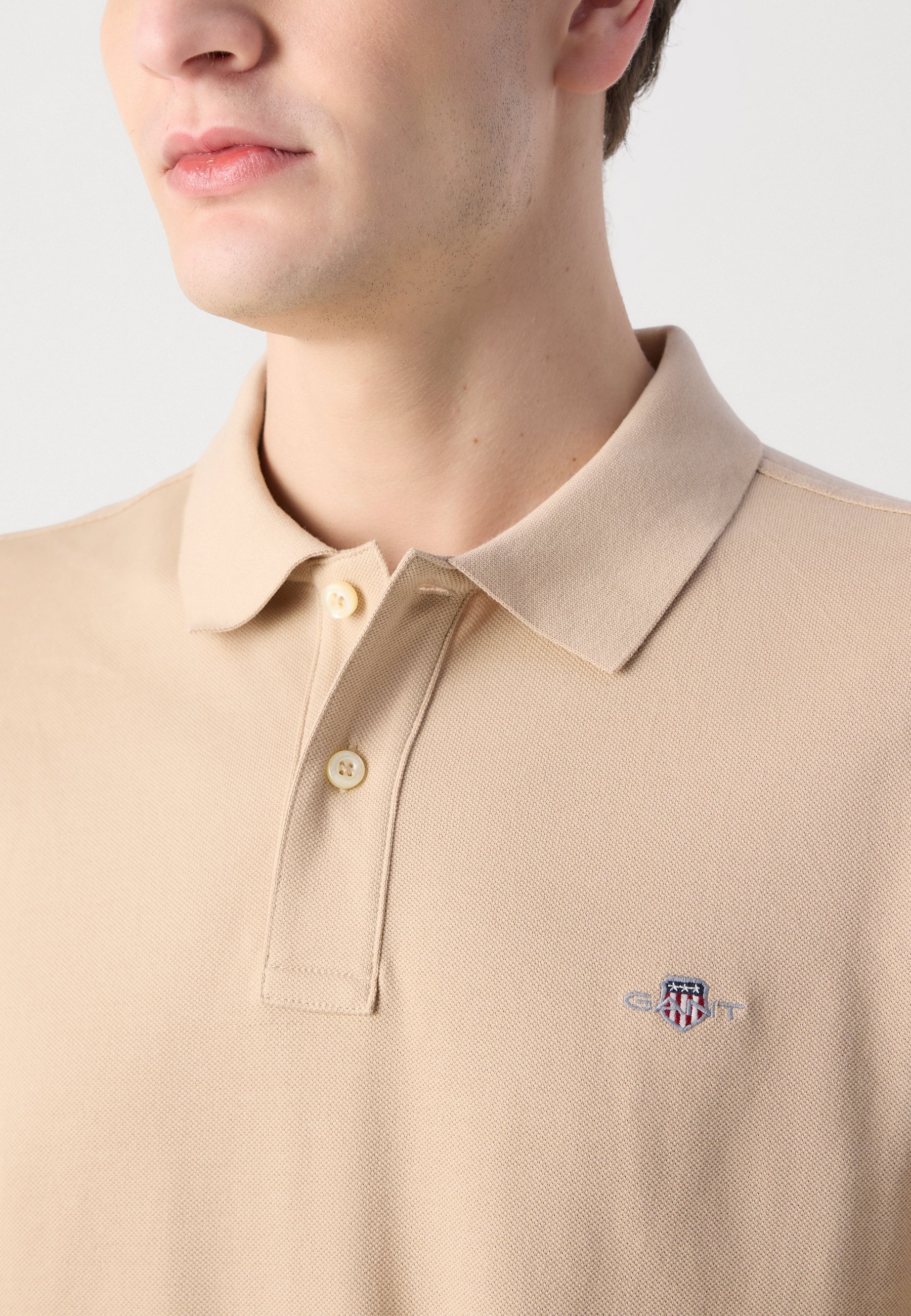GANT SHIELD RUGGER - Poloshirt - trockener Sand