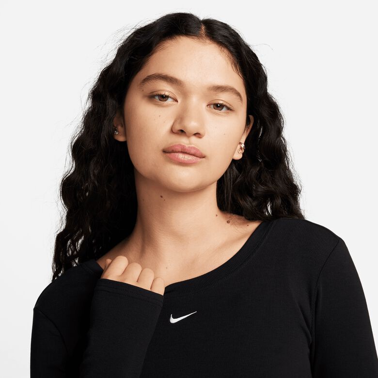 Sportowa bluzka Chill Knits Mini-Ribbed Long Sleeve Top