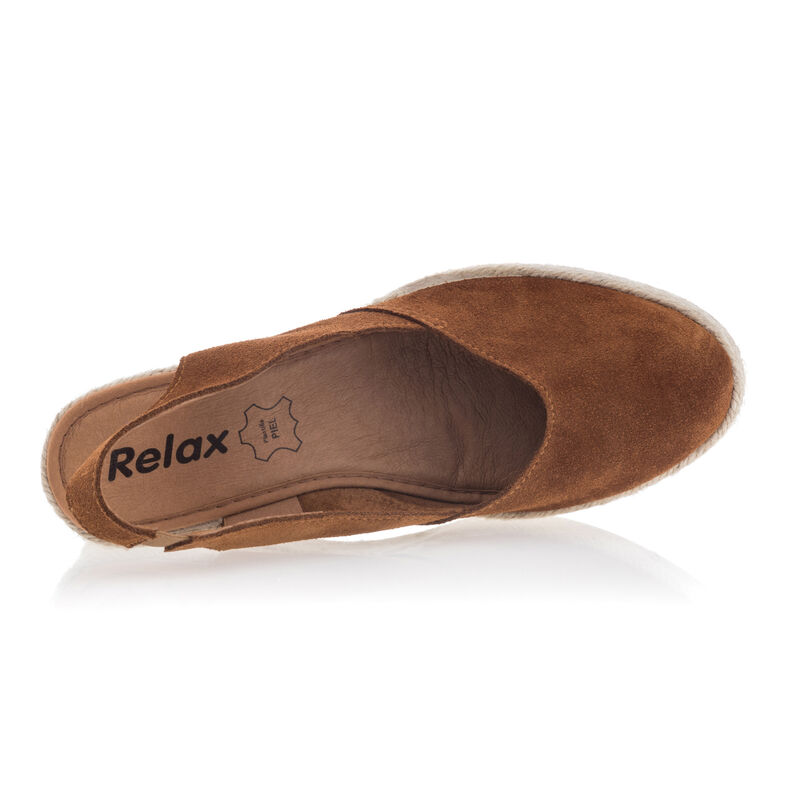 Braune Damen-Espadrilles mit Seilsohle