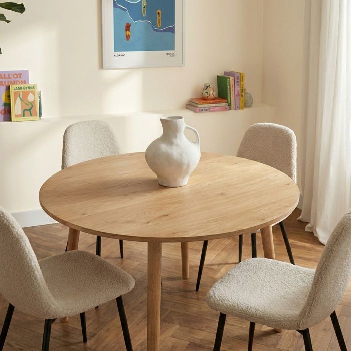 ORATELLO Esstisch, Eichenfurnier, 120 cm - Holz