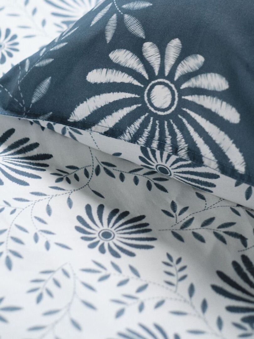 Bedrukte beddenset - BLAUW
