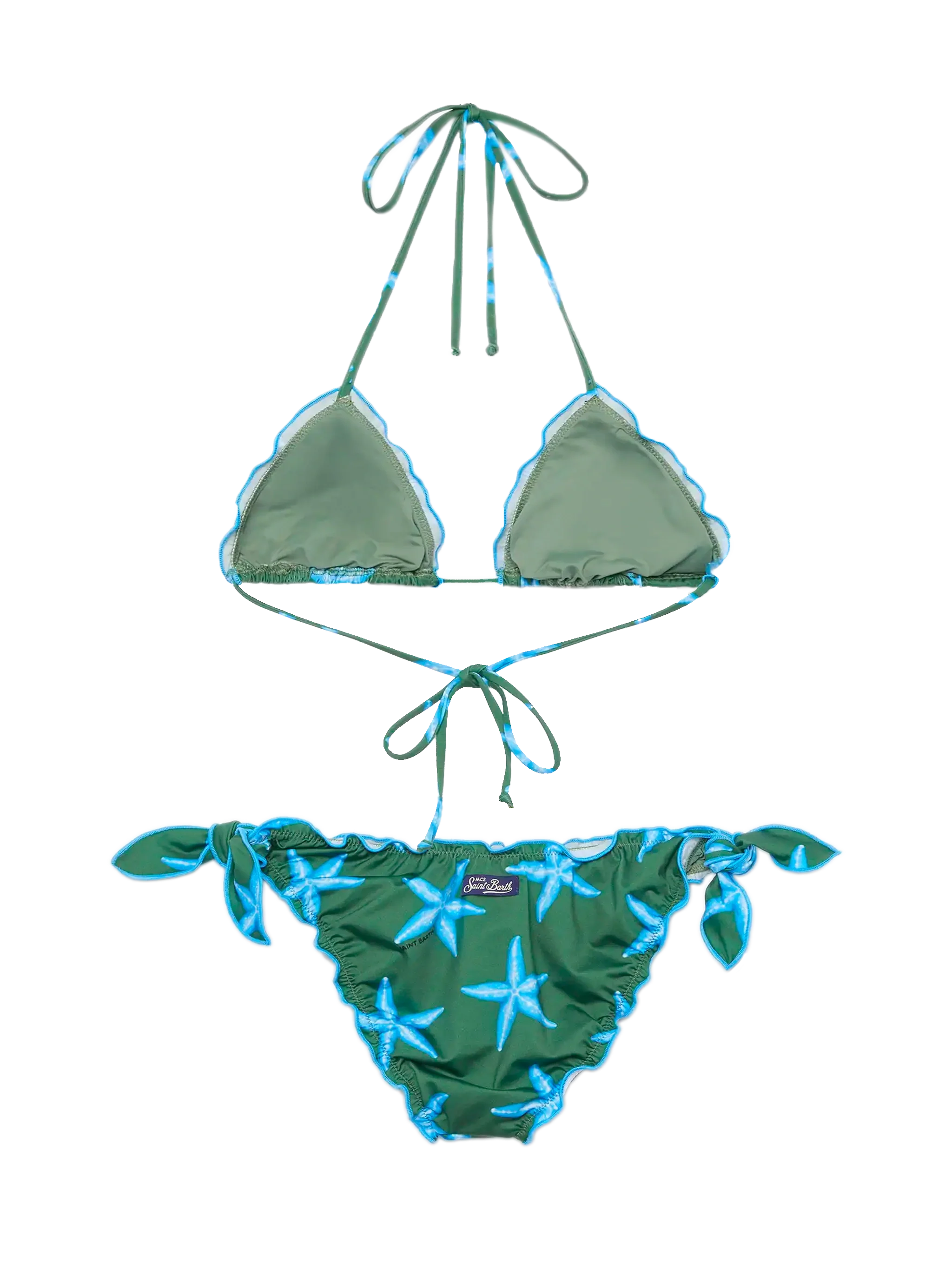 Sarius klassieke driehoekige bikini met zeesterprint