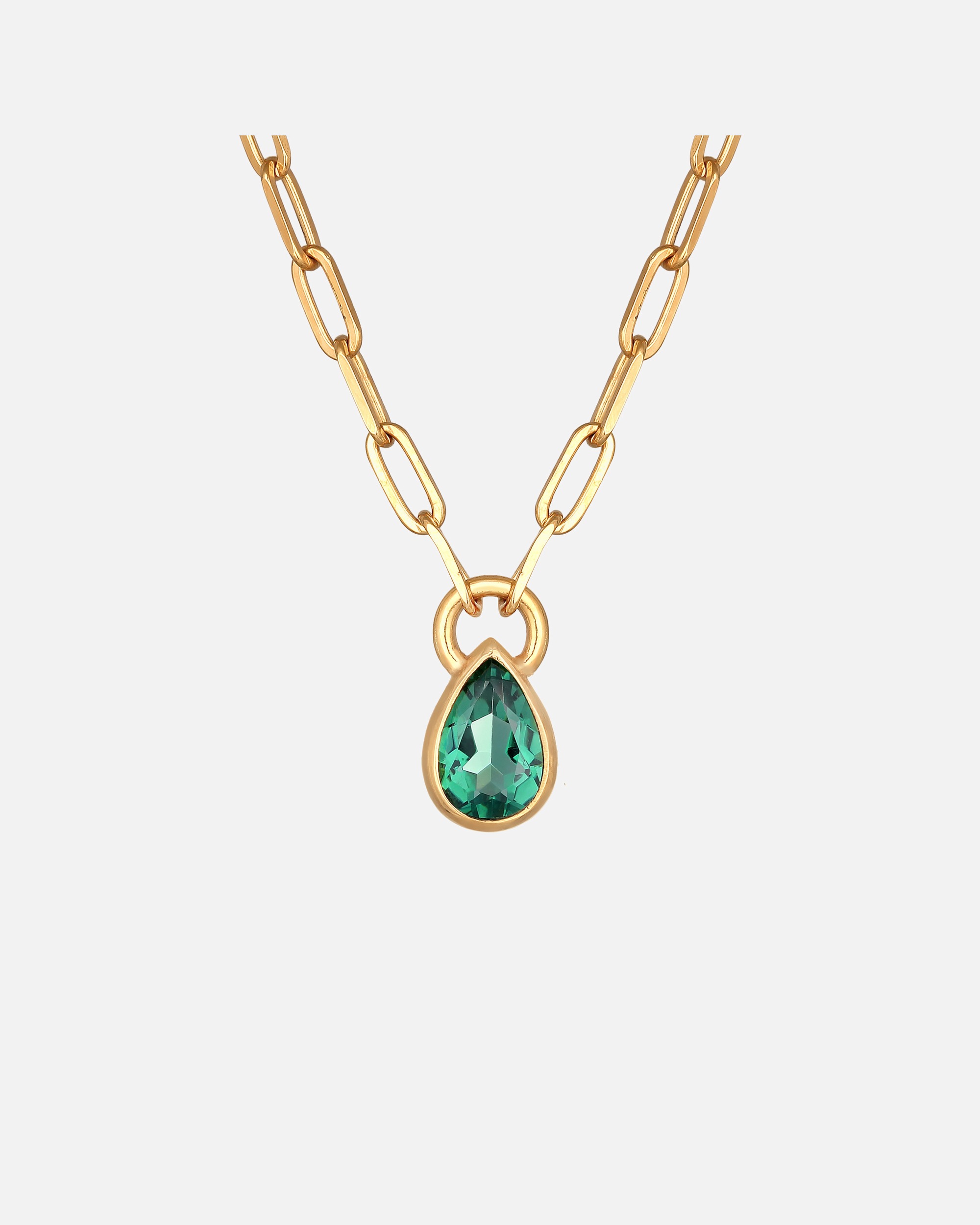 Elli PREMIUM Femmes Goutte pendentif aspect chaîne avec quartz en argent sterling 925 rhodié
