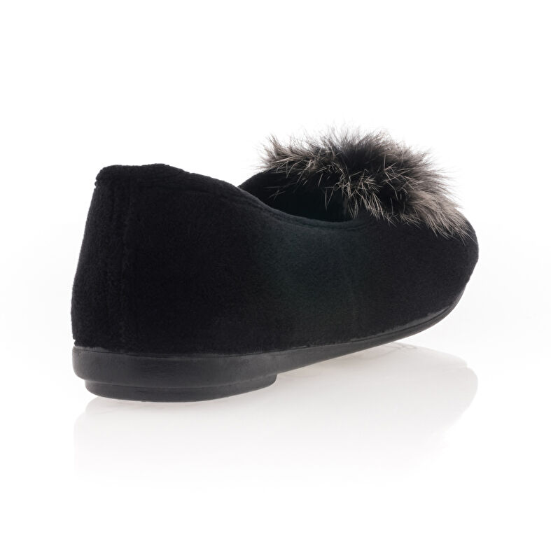 Pantuflas negras para mujer