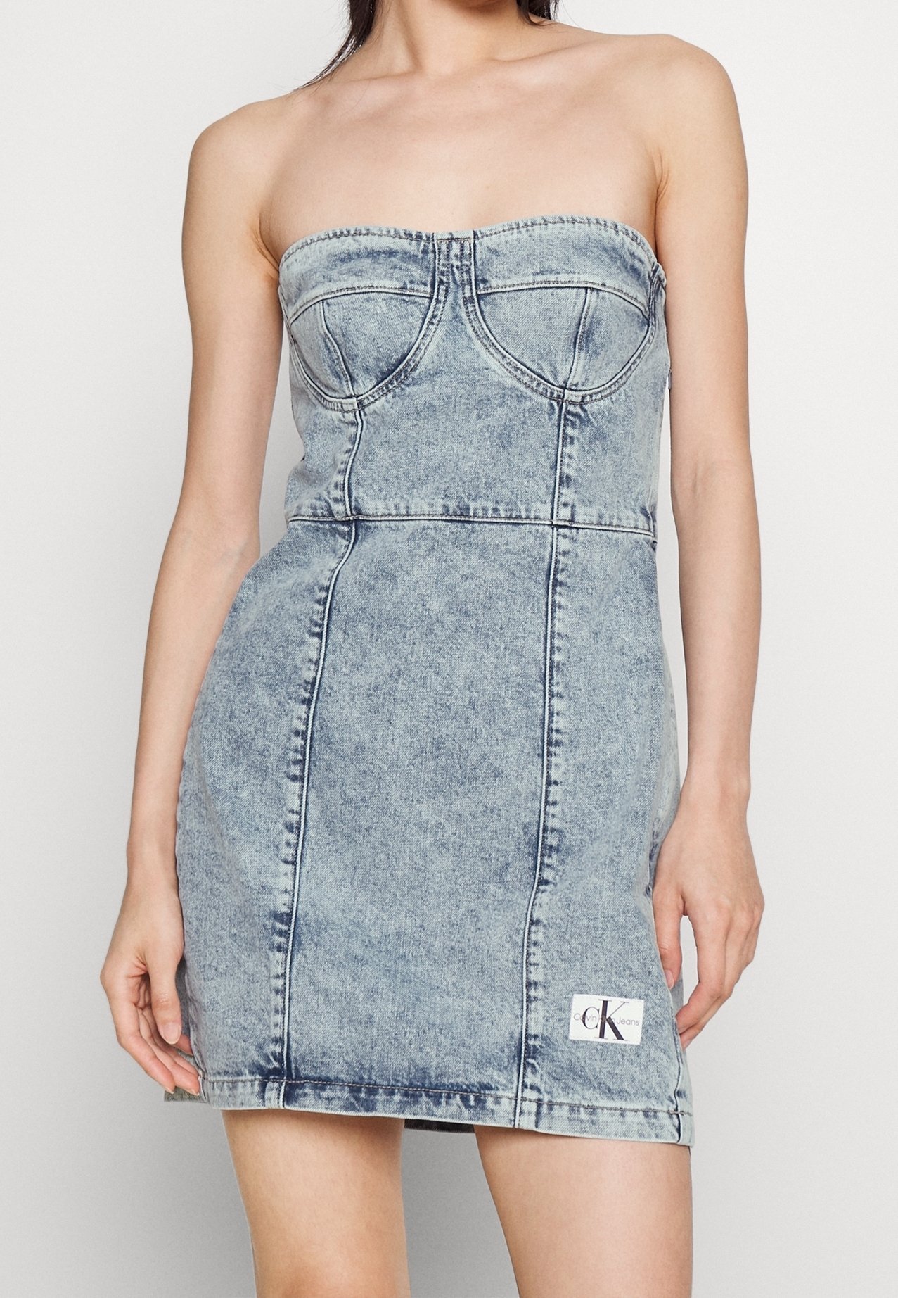Calvin Klein Jeans denimjurk - lichtblauwe denim