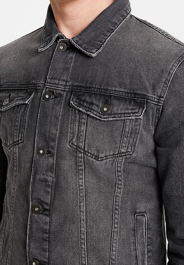 Pier One Denimjakke - grå denim