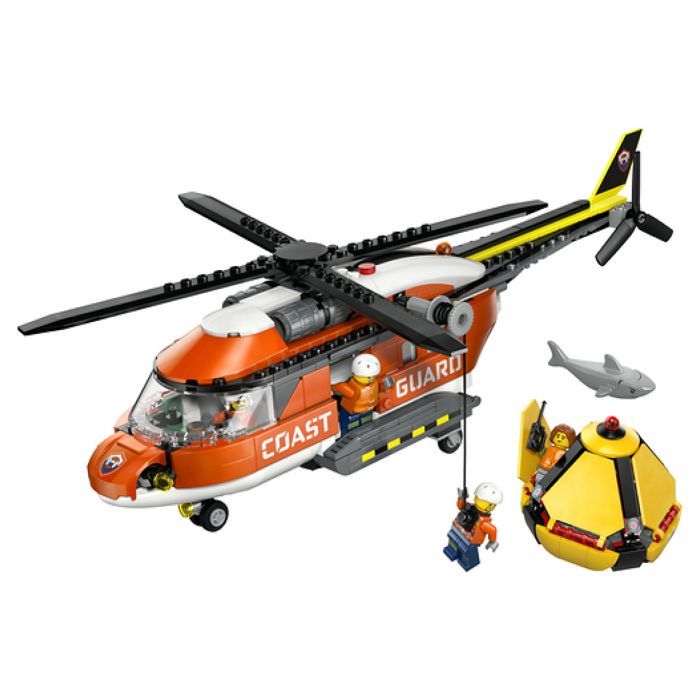 LEGO City 60503 L’Hélicoptère des Garde-Côtes - Jeu de Construction 7 ans - Idée de Cadeau