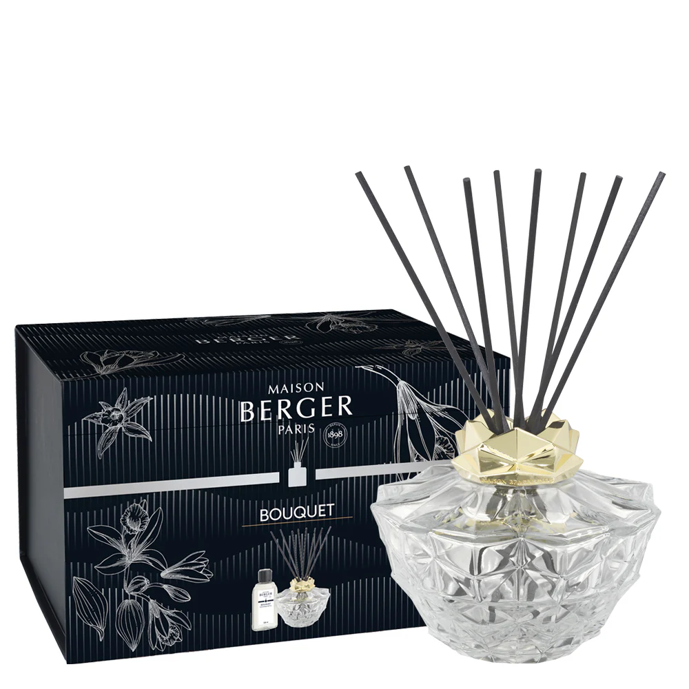 Bouquet Parfumé Cofanetto Bouquet KALI Trasparente - Splendeur Vanillée - Diffusore di Profumo