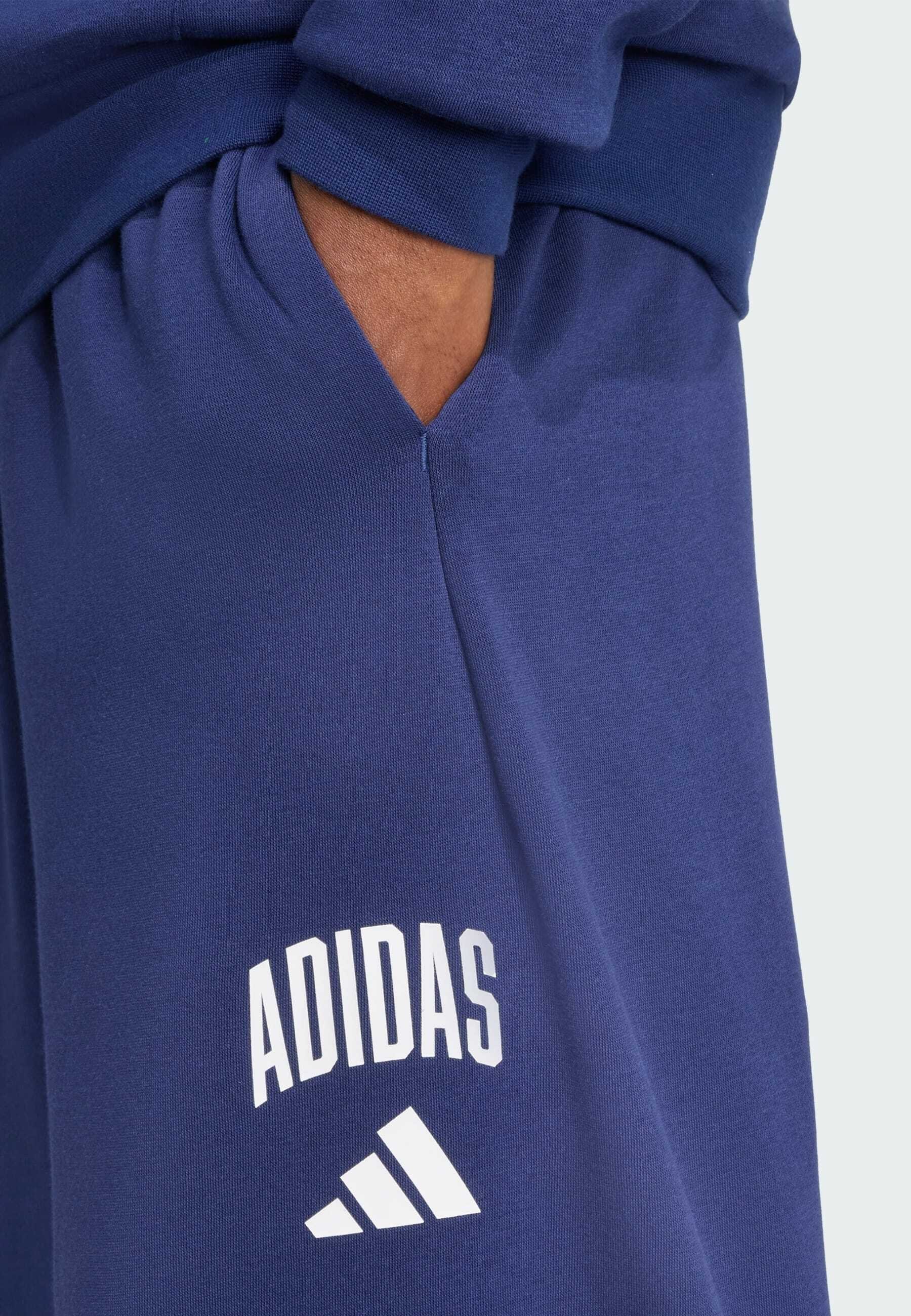 adidas Sportswear COLLEGIATE - Trainingshose - Dunkelblau/Weiß