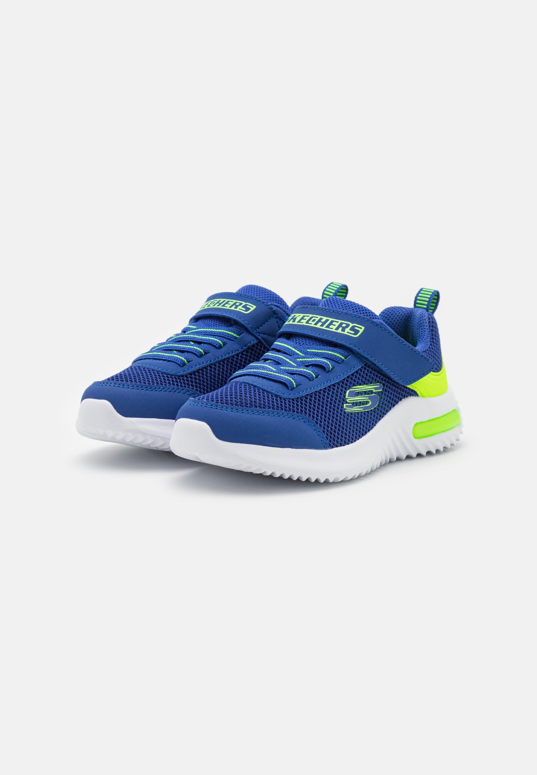 Skechers BOUNDER-TECH - Sneakers laag - blauw/lime