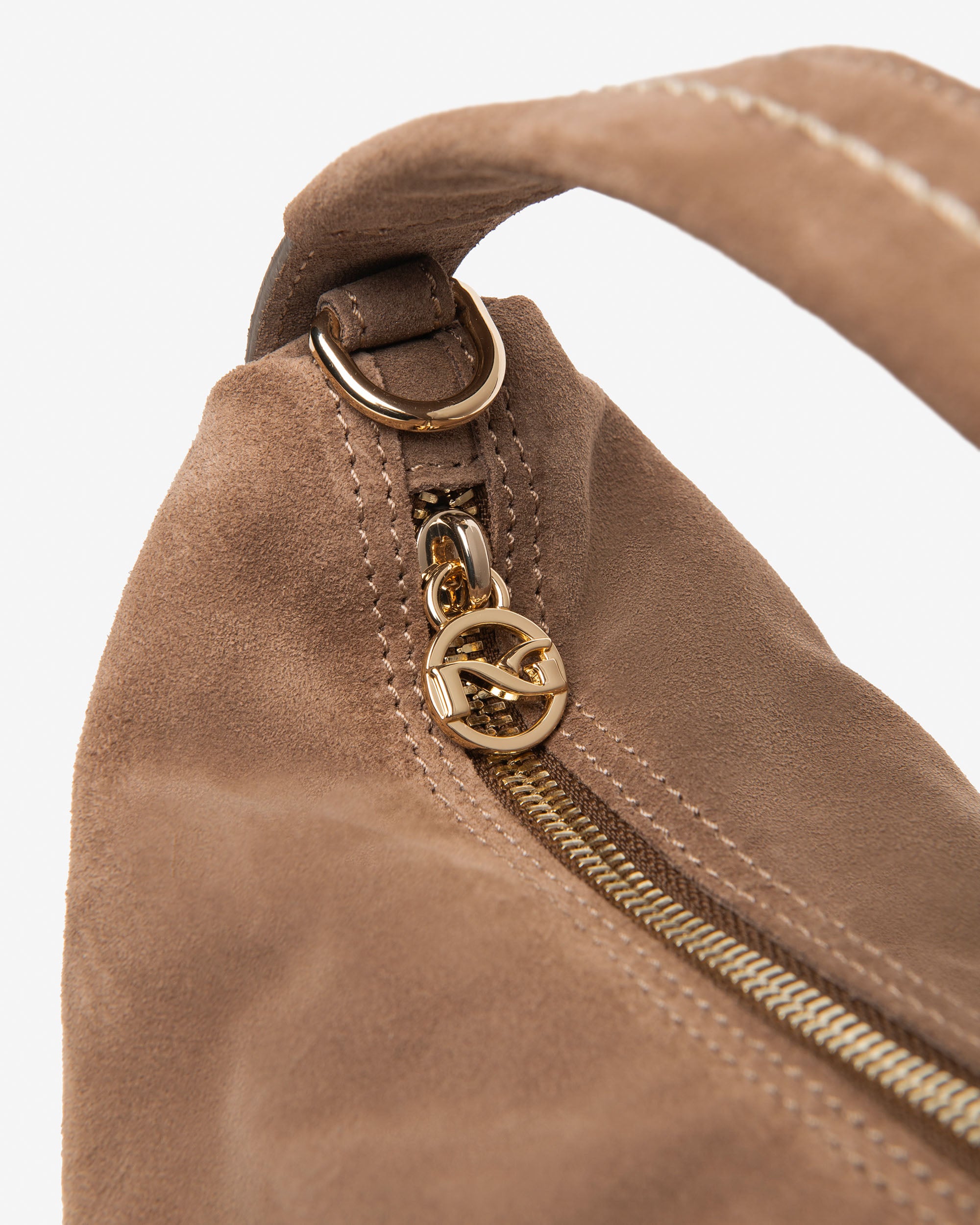  Hobo-Tasche aus Wildleder für Damen