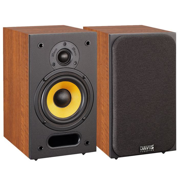 Davis Acoustics Ariane 1 American Walnut (Dark Walnut) - Pair of 2-Way/2-Speaker Bookshelf Speakers