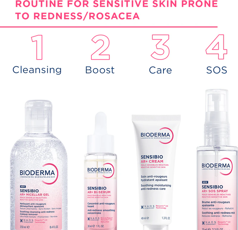 Bioderma Sensibio AR+ creme calmante para pele sensível com tendência a manchas.