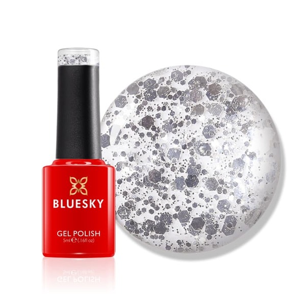 Bluesky Gel Polish Mini - Stříbrné vločky