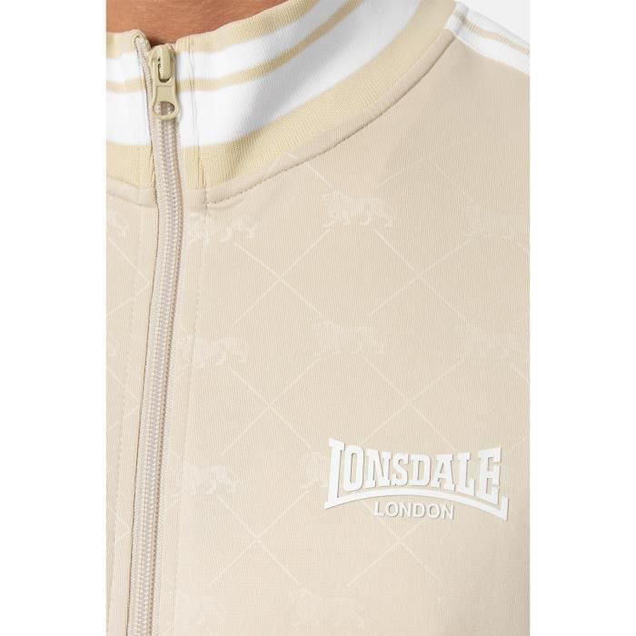 Lonsdale Survêtement homme slim sand/white - veste et pantalon XL