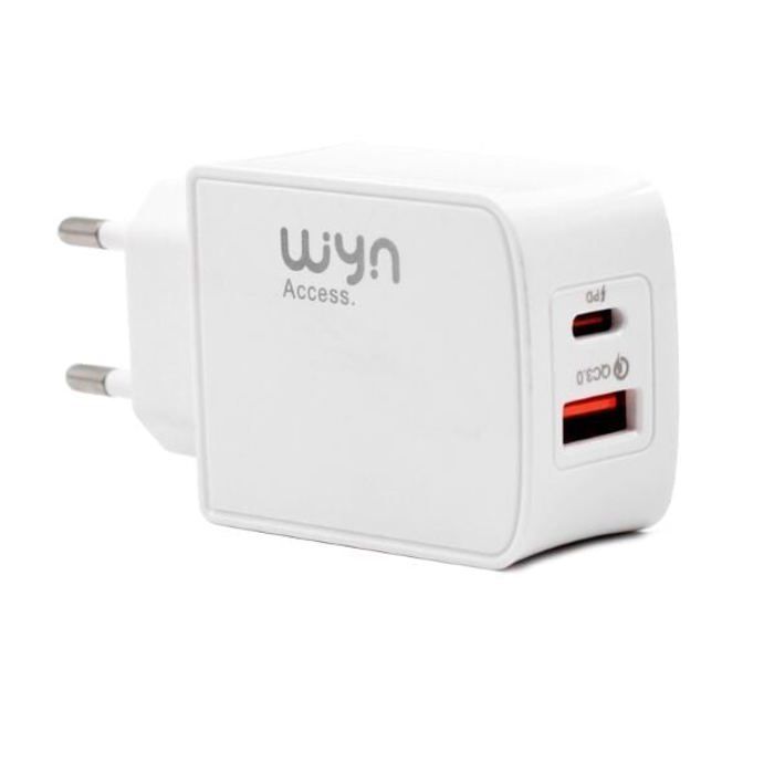 Caricabatterie - Ultra veloce - 18 W - Tipo C - USB - Smartphone/Tablet