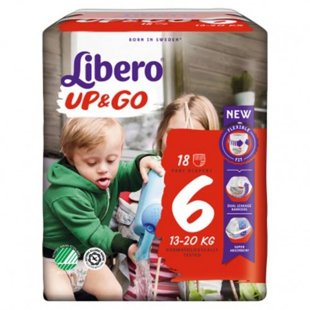 LIBERO Libero Up&Go luiers maat 6 - 13/20 kg 18 stuks