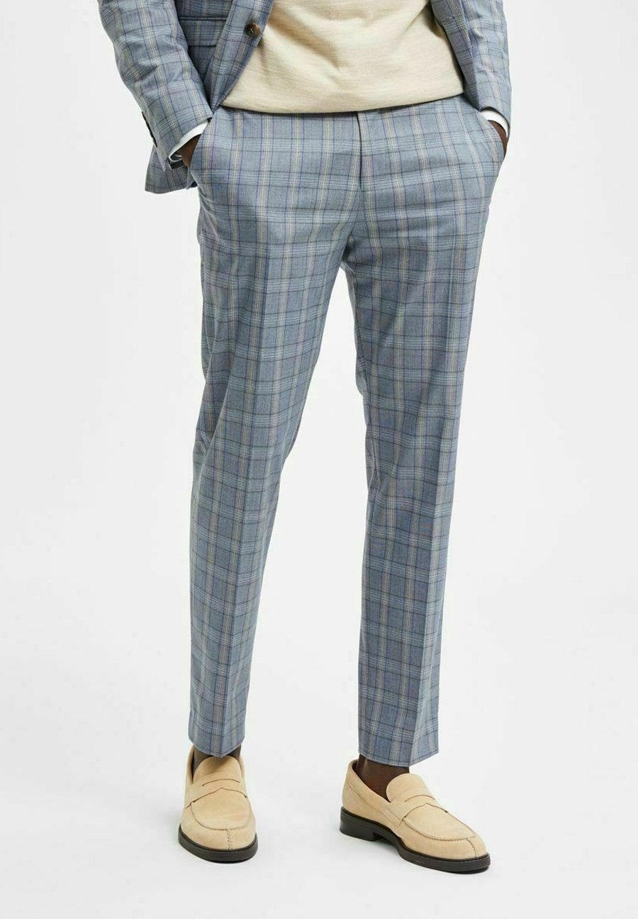Calças chino Selected Homme - cinza escuro