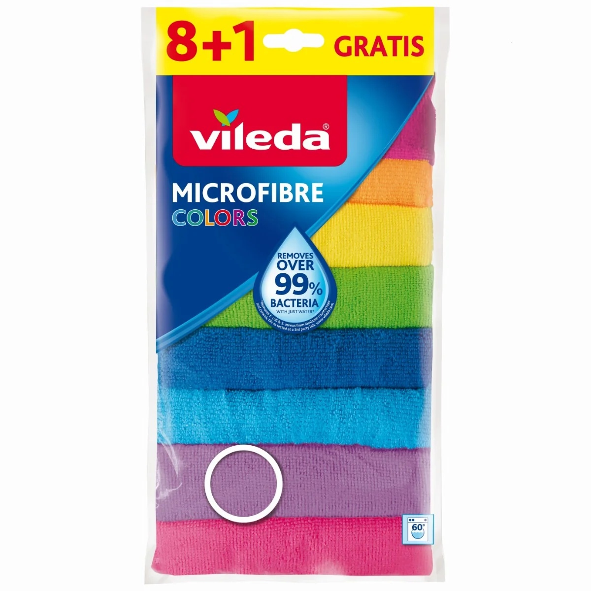 VILEDA Vileda Colors Mikrofasertücher 8+1 Stück