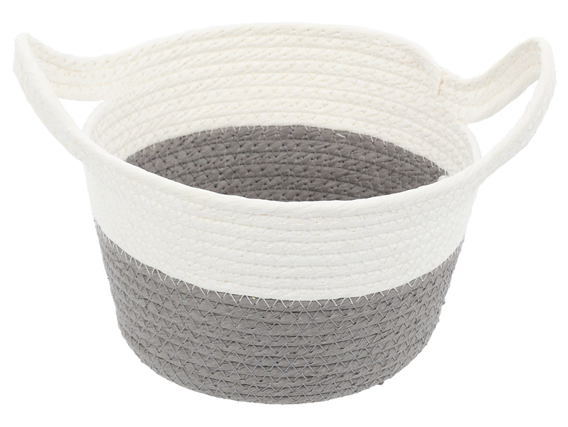 Koszyk Spring 21 cm biało-szary