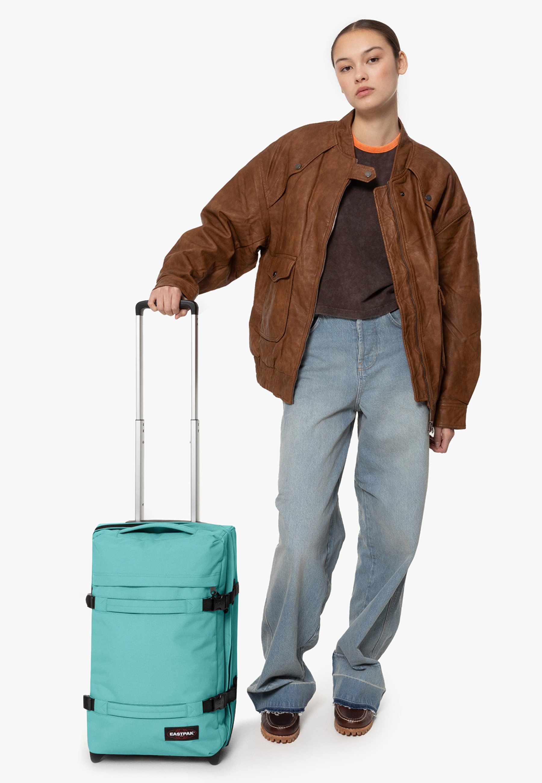 Eastpak TRANSIT'R S - Valise à roulettes - bleu clair